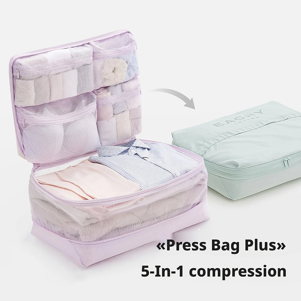 Large Comforter Storage Bag – Self-Compression Organizer Bedding Storage Bag Babs