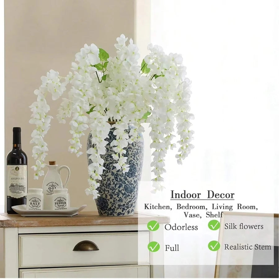 Artificial Silk Orchid Garland – Wedding & Home Décor Wreath Artificial Flower Garland Babs