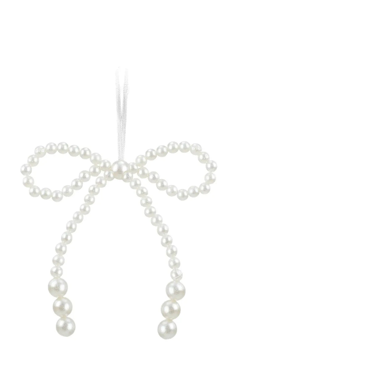 Pearl Bow Christmas Pendant Decorations – 6/12pcs Ornaments Christmas Ornaments Babs