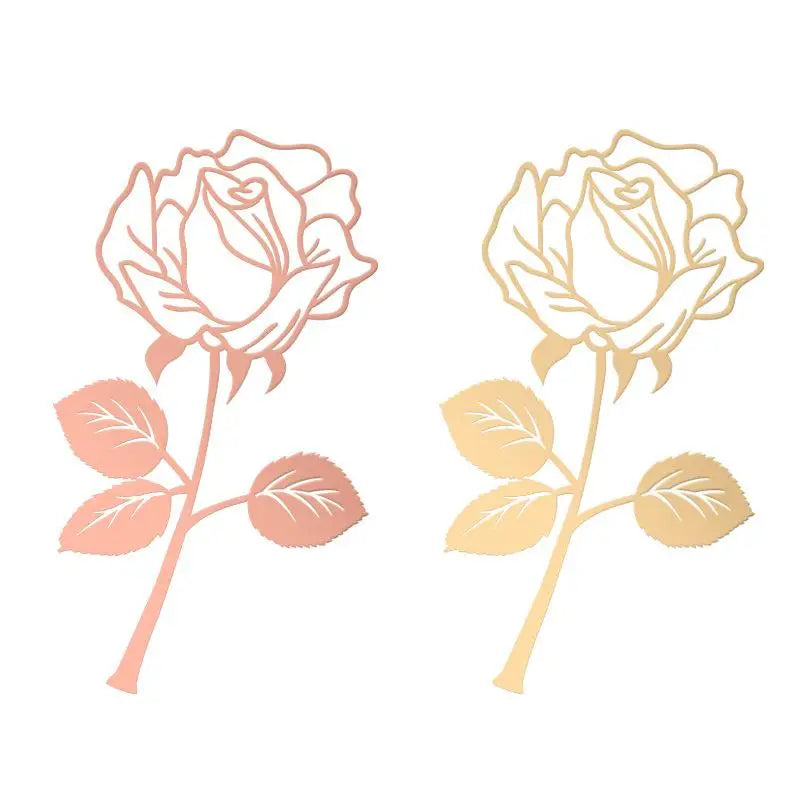 Luxury Rose Flower Metal Bookmark – School, Office & Gift Use Metal Bookmark Babs