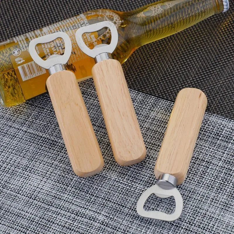 Wooden & Stainless Steel Beer Bottle Opener – Bartender Tool Bottle Opener Babs