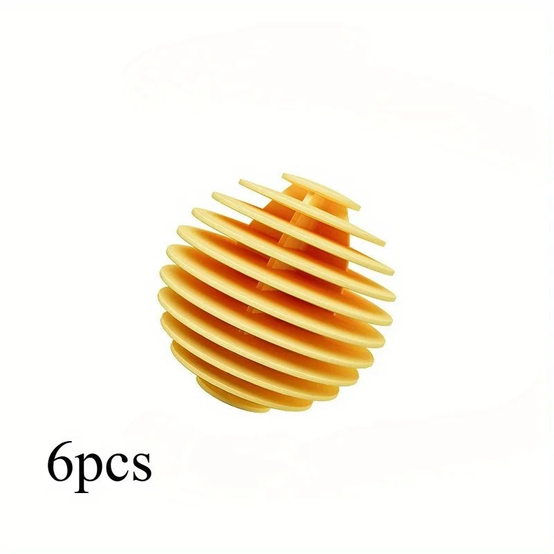 6-Pack Reusable Anti-Static Dryer Balls for Laundry & Drying Dryer Laundry Balls Babs yellow-6pcs