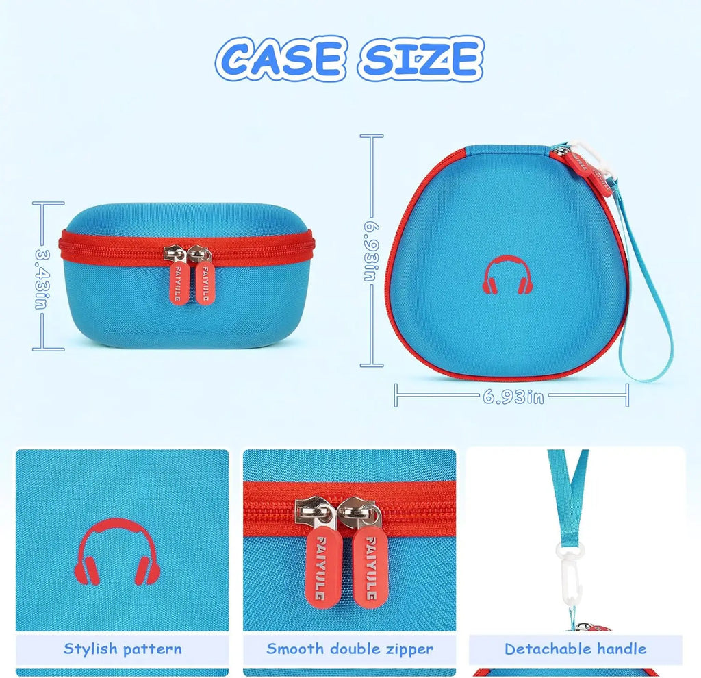 Kids Headphones Case – Fits iClever, EarFun, JoySpark & More Headphones Carrying Case Babs