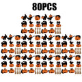 Wooden Halloween Ornaments – Pumpkin & Black Cat Hanging Set Halloween Ornament Set Babs 10Set
