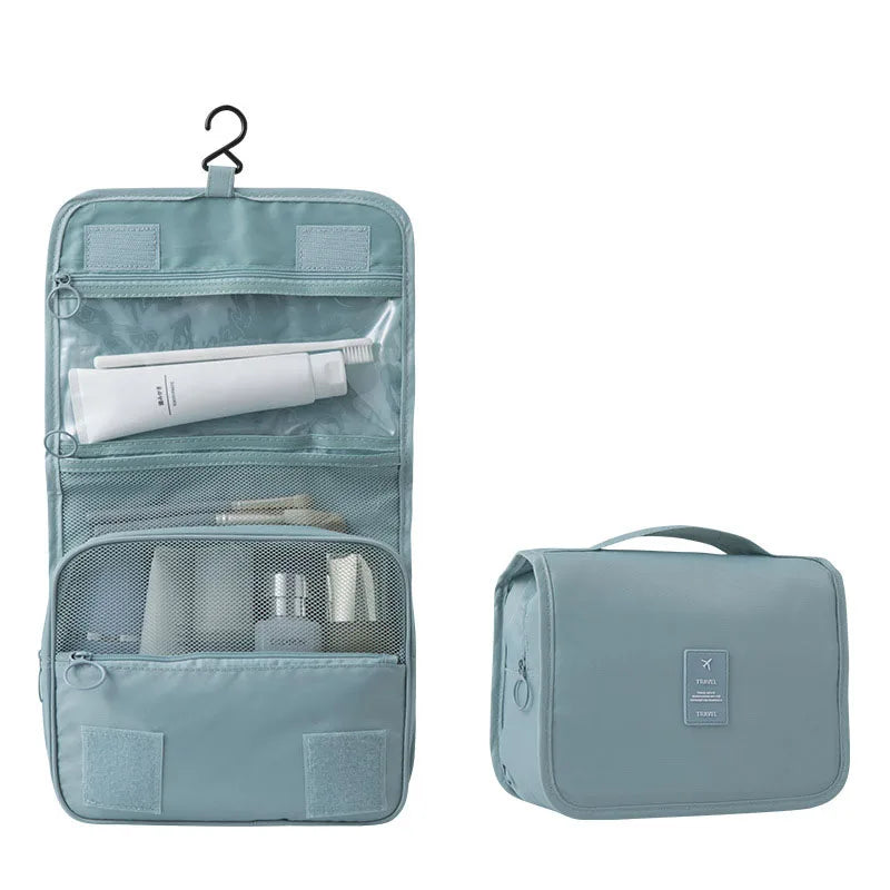 Travel Makeup Bag – Waterproof High-Capacity Toiletry Organizer Toiletry Organizer Bag Babs Blue
