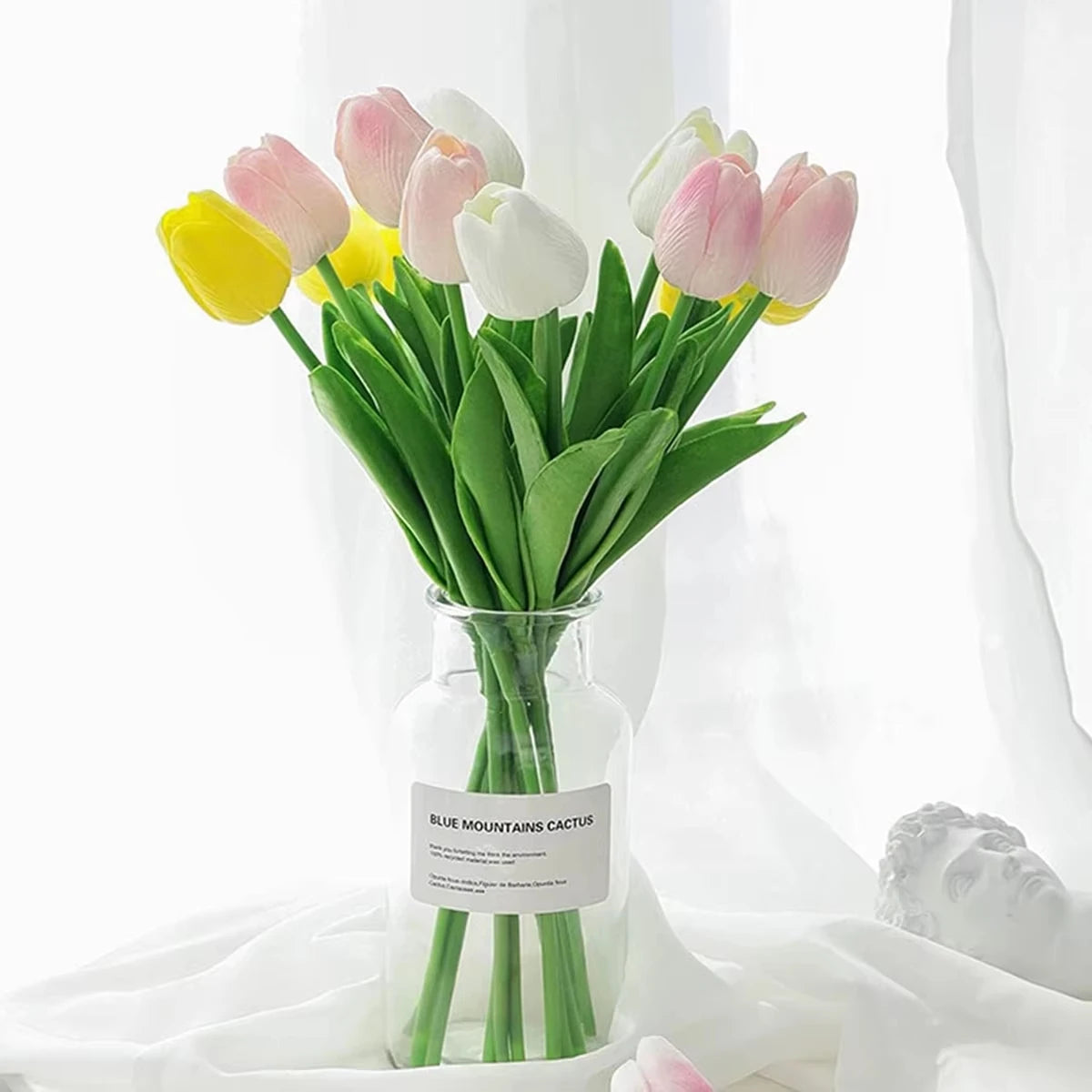 15PCS Real Touch Artificial Tulips – Wedding & Home Décor Artificial Flower Set Babs