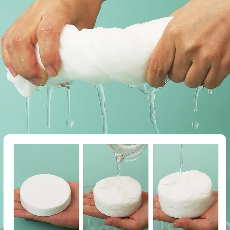 Disposable Bath Towels 100% Cotton Quick-Dry | 1 or 10 Pack Disposable Bath Towel Babs