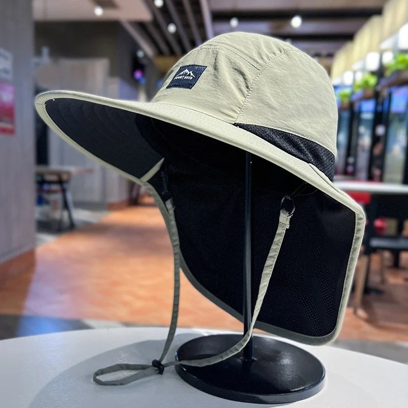 Unisex Sun Protection Fisherman Hat – Hiking, Fishing & Travel Sun Hat Babs green