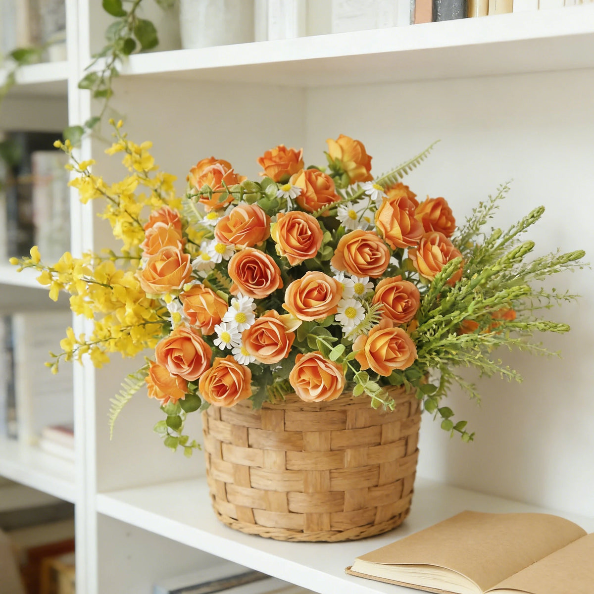 Artificial Silk Rose Bouquet for Wedding & Home Décor Artificial Flower Bouquet Babs