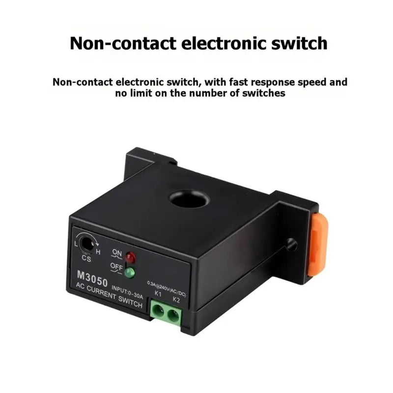AC Current Sensing Switch 0.2A–30A Induction Relay M3050 Current Sensing Switch Babs