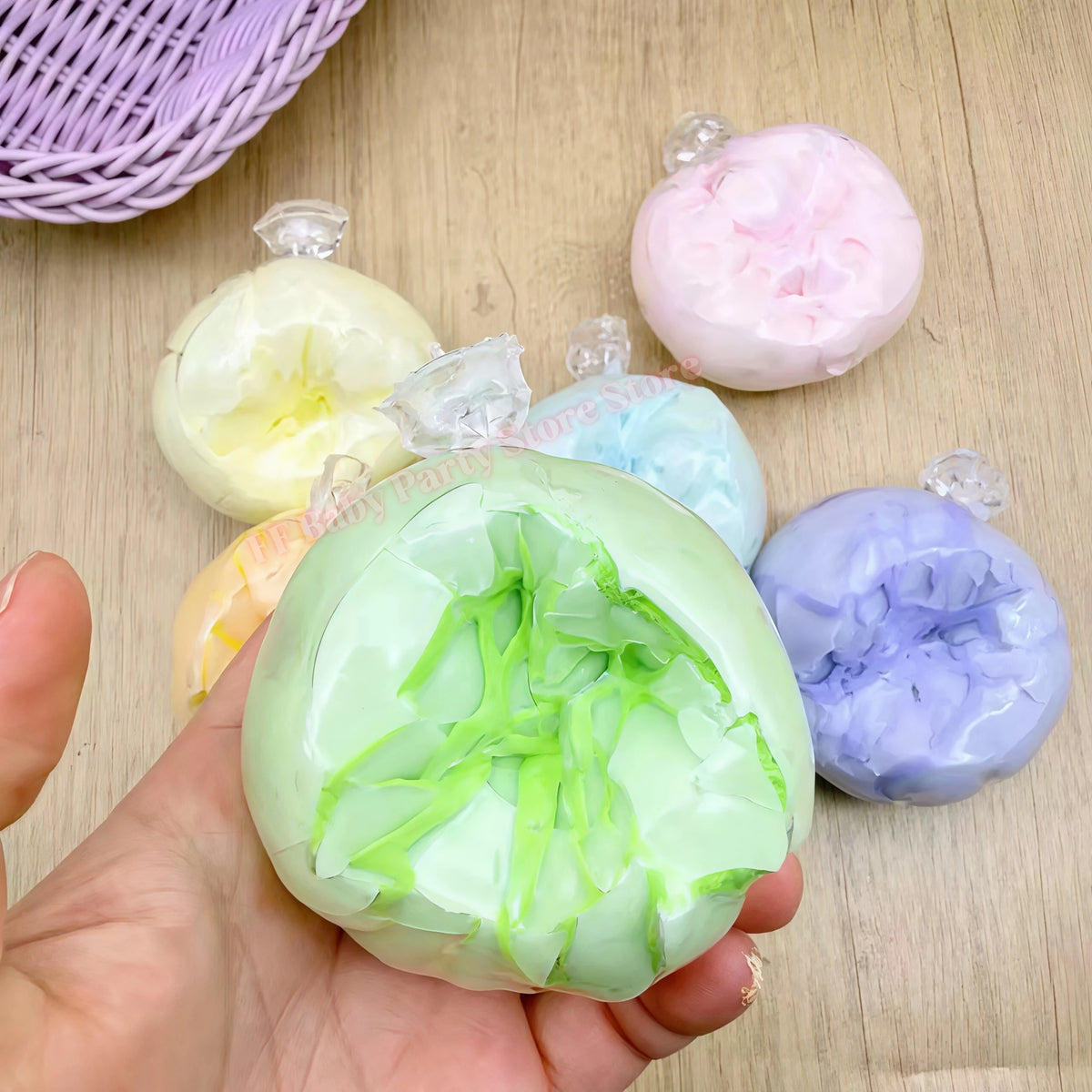 Squishy Sensory Fidget Balls – Chocolate, Matcha & Macaron Squishy Fidget Toy Babs 1pc 3