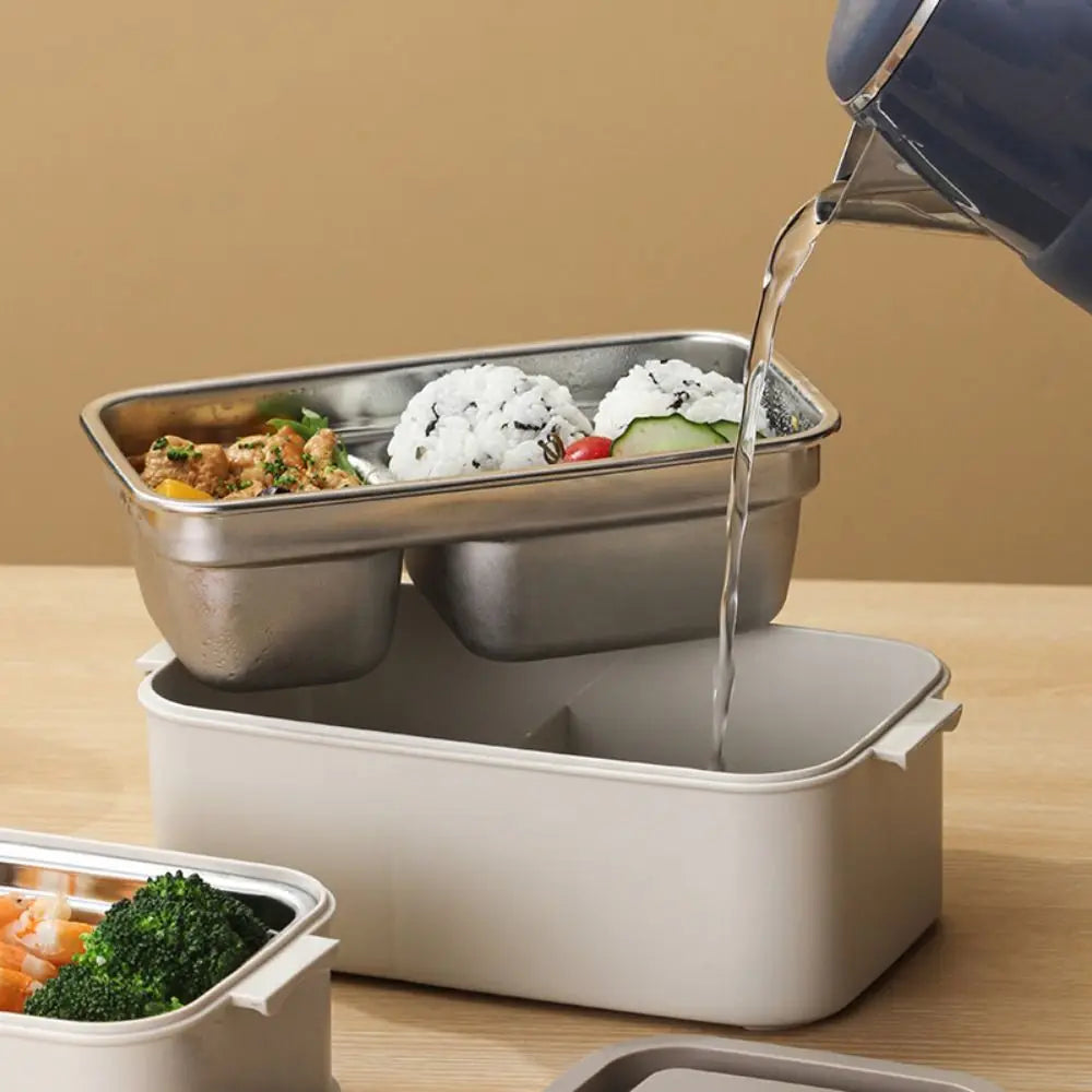 Stainless Steel Multi-Layer Lunch Box – Leak-Proof & Microwaveable Lunch Box Babs