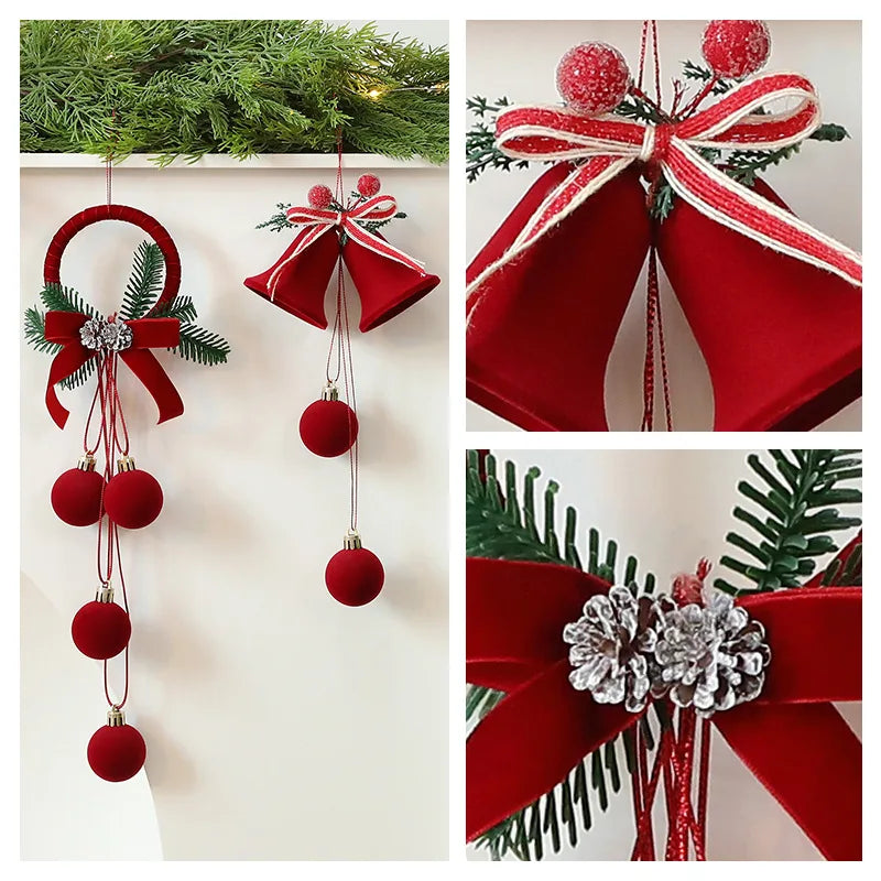 Nordic Bell Christmas Ball Ornaments – Tree Hanging Pendants Christmas Tree Ornaments Babs