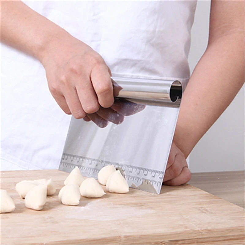 Stainless Steel Dough Scraper & Cake Pastry Cutter Tool Dough Scraper Babs