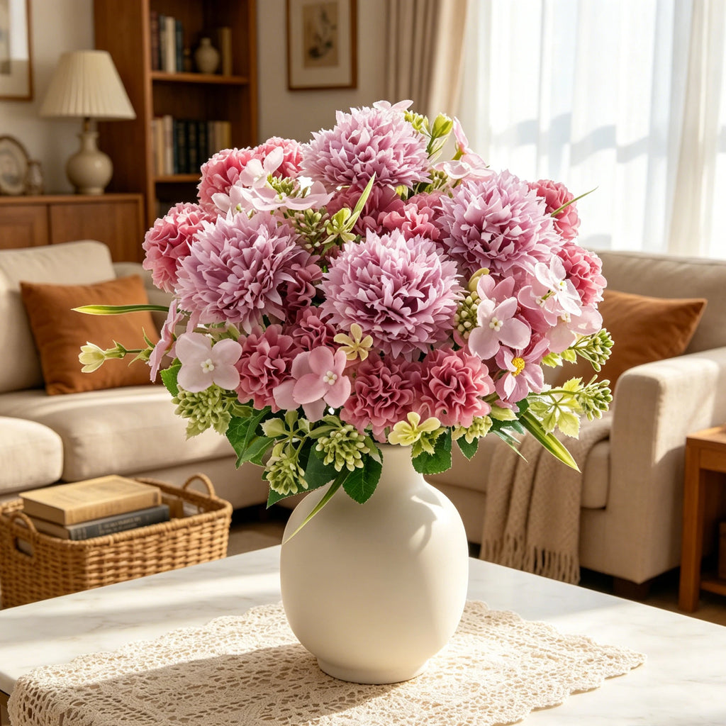 Silk Artificial Rose Bouquet for Wedding & Home Decor – 2/4 Pcs Artificial Flower Bouquet Babs