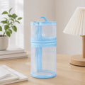Transparent Stand-Up Pen Cases | Large Capacity, Set of 1–4 Pencil Case Organizer Babs Blue