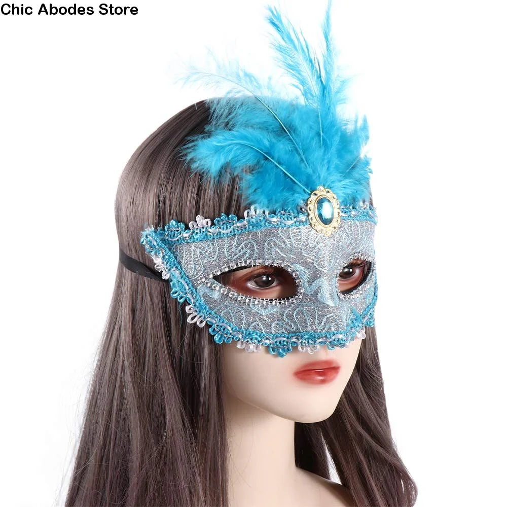 Phantom Dancer Half Face Masquerade Mask – Cosplay & Party Masquerade Costume Mask Babs