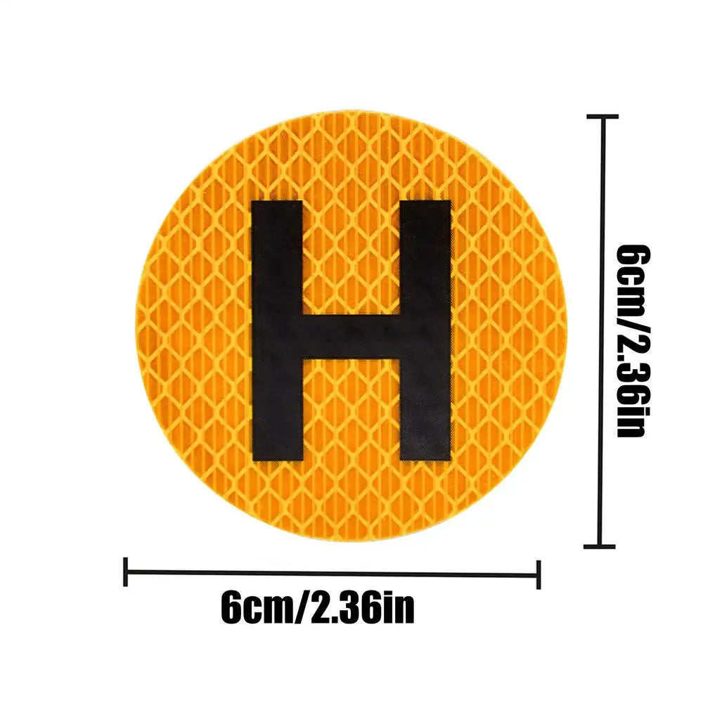 Magnetic H Historical Vehicle Sign Sticker – Waterproof Reflective Magnetic Vehicle Sticker Babs A