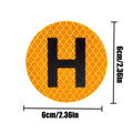 Magnetic H Historical Vehicle Sign Sticker – Waterproof Reflective Magnetic Vehicle Sticker Babs A