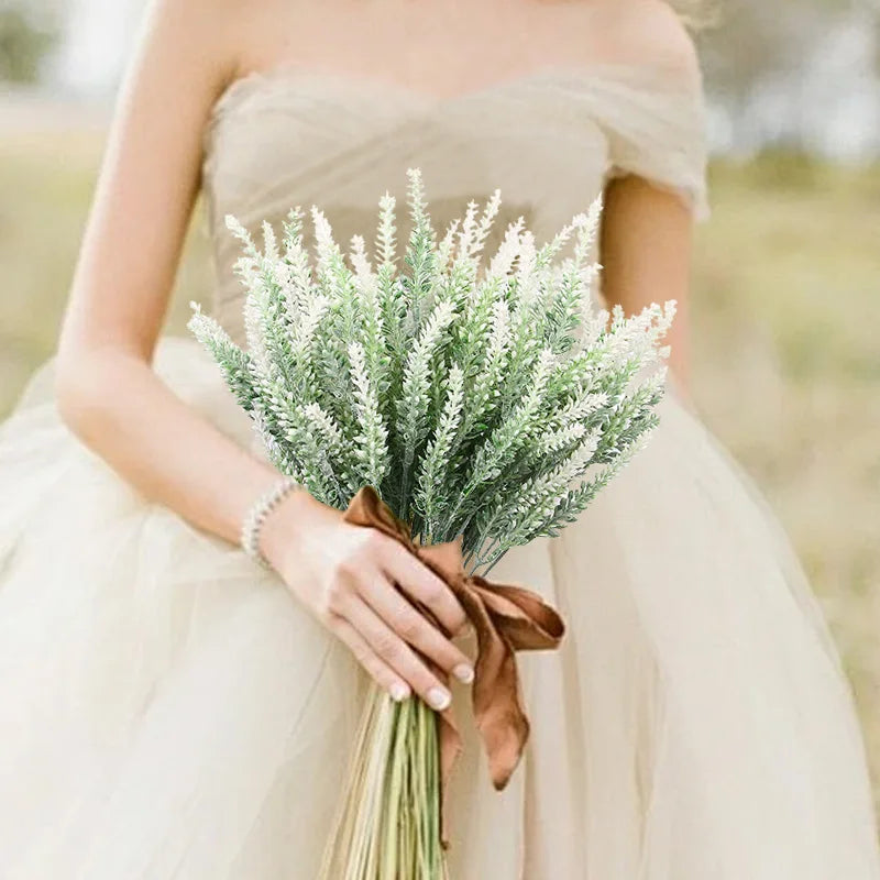 Artificial Lavender Bouquet 5/10pcs – UV Protection Decor Artificial Flower Bouquet Babs