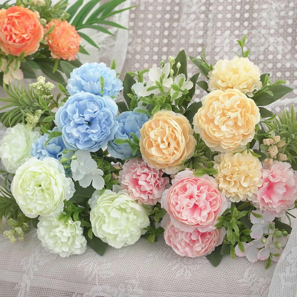 Artificial Silk Chrysanthemum Bouquet | Home & Wedding Decor Artificial Silk Flowers Babs