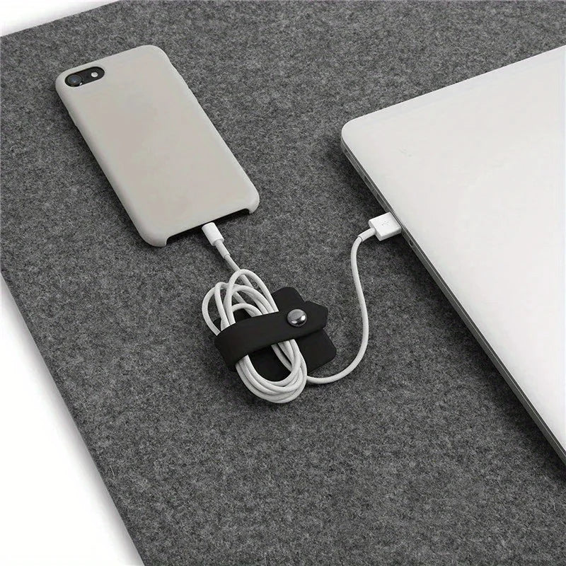 Silicone Headphone Winder & Cable Cord Organizer for Earbuds Cable Cord Organizer Babs