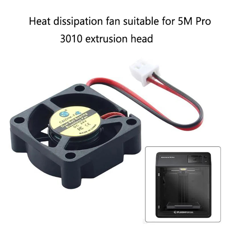 Flashforge Adventurer 5M Pro 3010 Fan 24V – Hotend Cooling 3D Printer Cooling Fan Babs