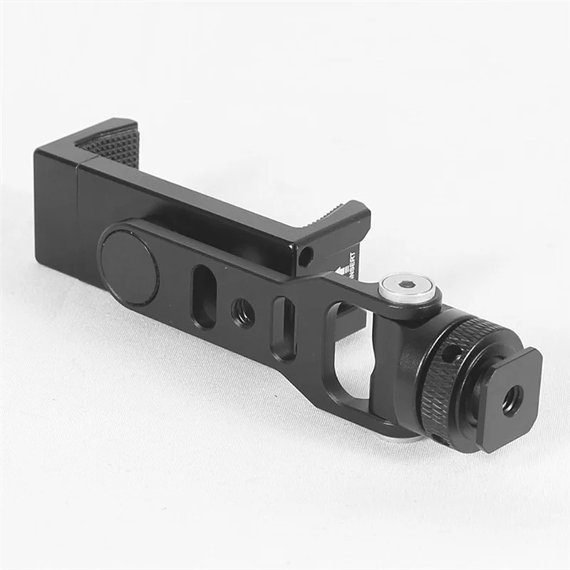 360° Rotatable Phone Holder Tripod Mount with Dual Cold Shoe Phone Tripod Mount Babs