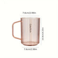 Plastic Mouthwash Cup With Handle – Minimalist Bathroom Tumbler Bathroom Tumbler Cup Babs Pink