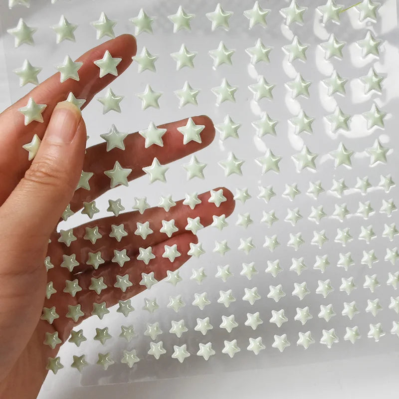 Glow in the Dark 3D Star & Dot Wall Stickers for Kids Room Wall Decal Stickers Babs