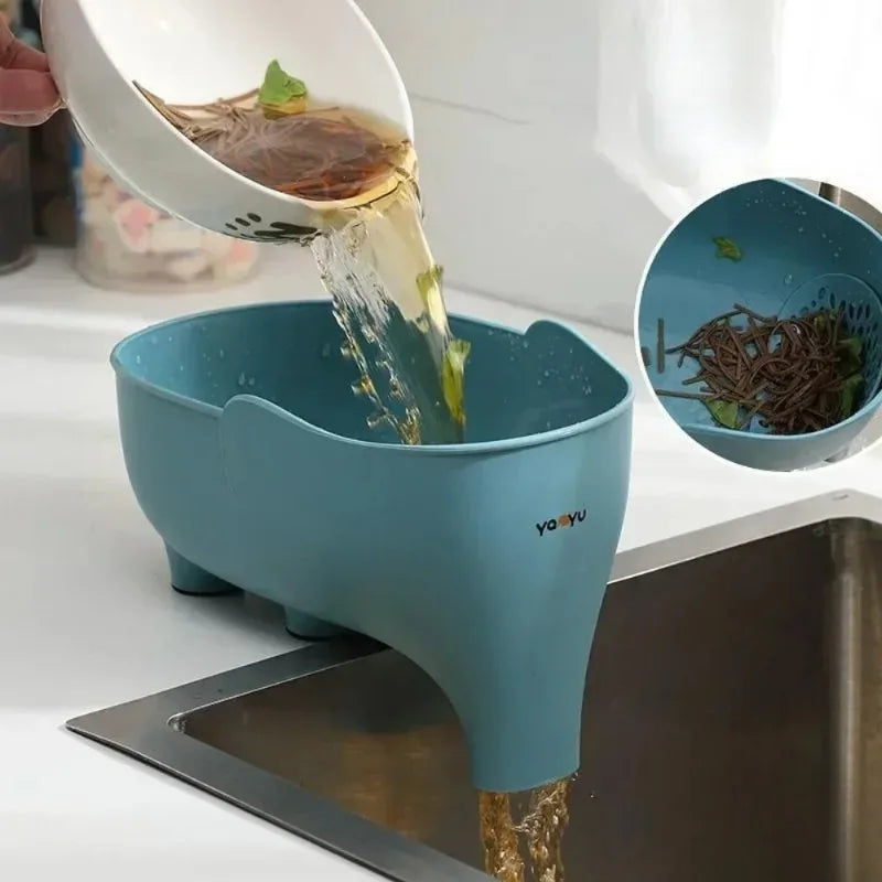 Elephant Sink Strainer & Fruit Vegetable Drain Basket Kitchen Drain Basket Babs