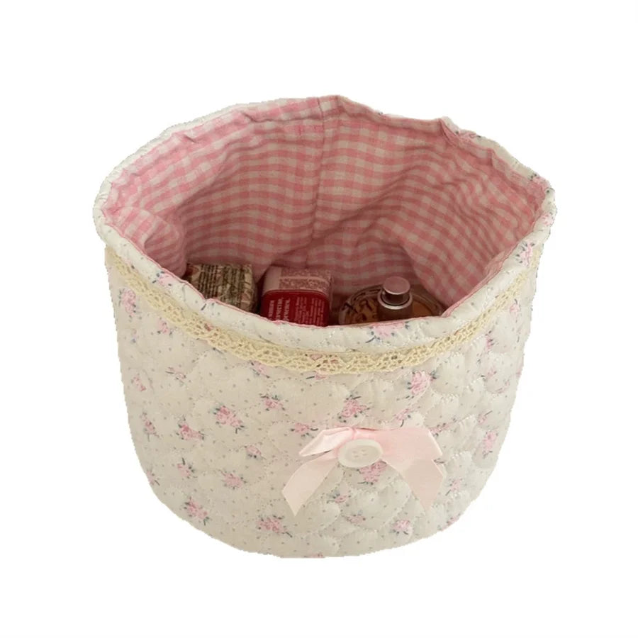 Sweet Lace Ballerina Blue Heart Storage Box – Desk Organizer Decorative Storage Box Babs pink