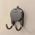 No Drill Suction Cup Dual Hooks – Heavy Duty Vacuum Lock Suction Cup Hooks Babs Gray 1PC