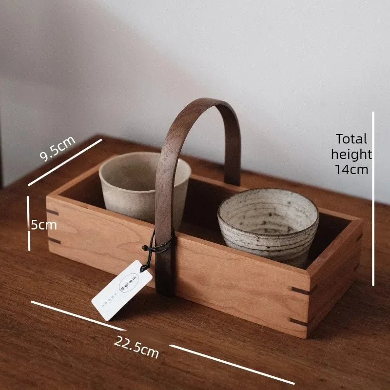 Wooden Desktop Storage Basket – Luxury Bedroom Organizer Wooden Storage Basket Babs