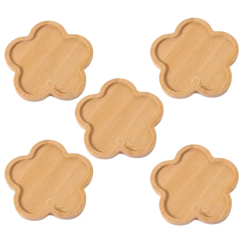 5-Piece Bamboo Coaster Set – Heat-Resistant Natural Placemats Bamboo Coaster Set Babs Style 1 other