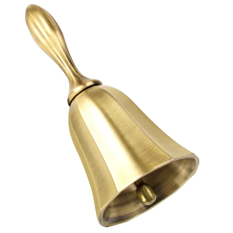 Vintage Hand Call Bell Gold Silver – Wedding, Hotel & Desk Bell Decorative Hand Bell Babs