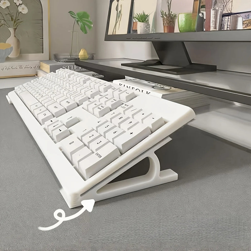 2pcs Ergonomic Keyboard Height Stand – Anti-Slip Universal Bracket Keyboard Height Stand Babs