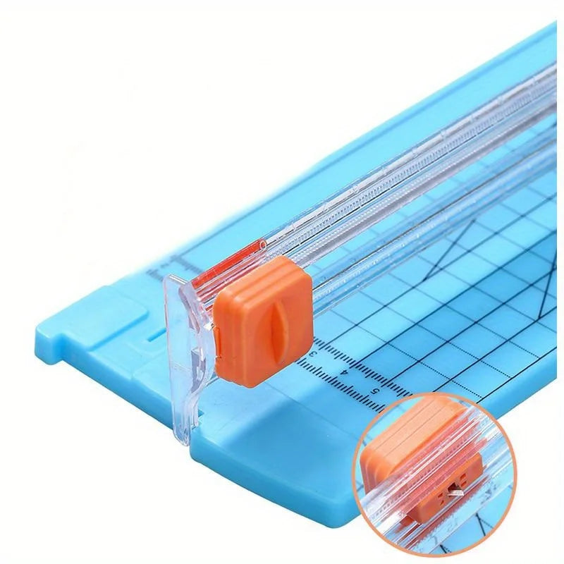 Mini A4 Double-Sided Paper Cutter – Portable Photo Trimmer Paper Trimmer Babs Blue