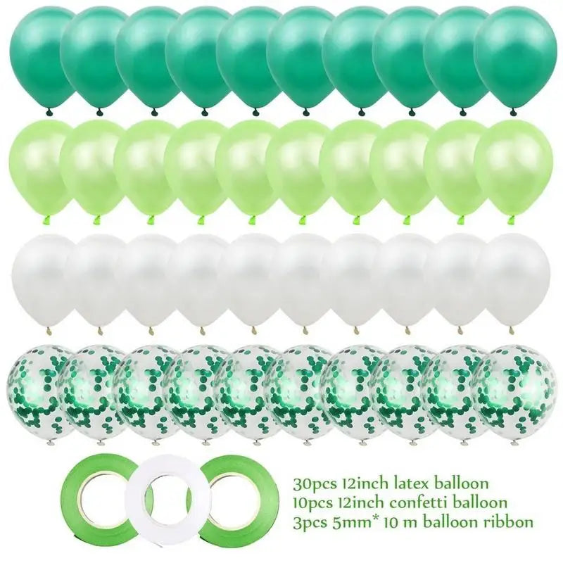 43-Piece 12" Multicolor Confetti Latex Balloons – Party Decor Party Balloons Set Babs Green Other