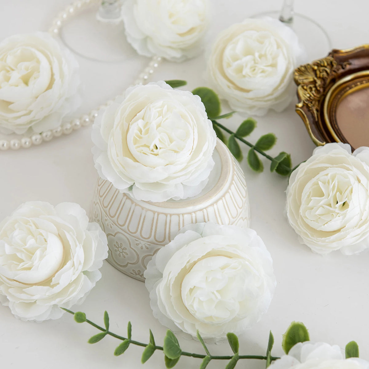 Silk Peony Artificial Flowers for Wedding & Home Décor Artificial Silk Flowers Babs