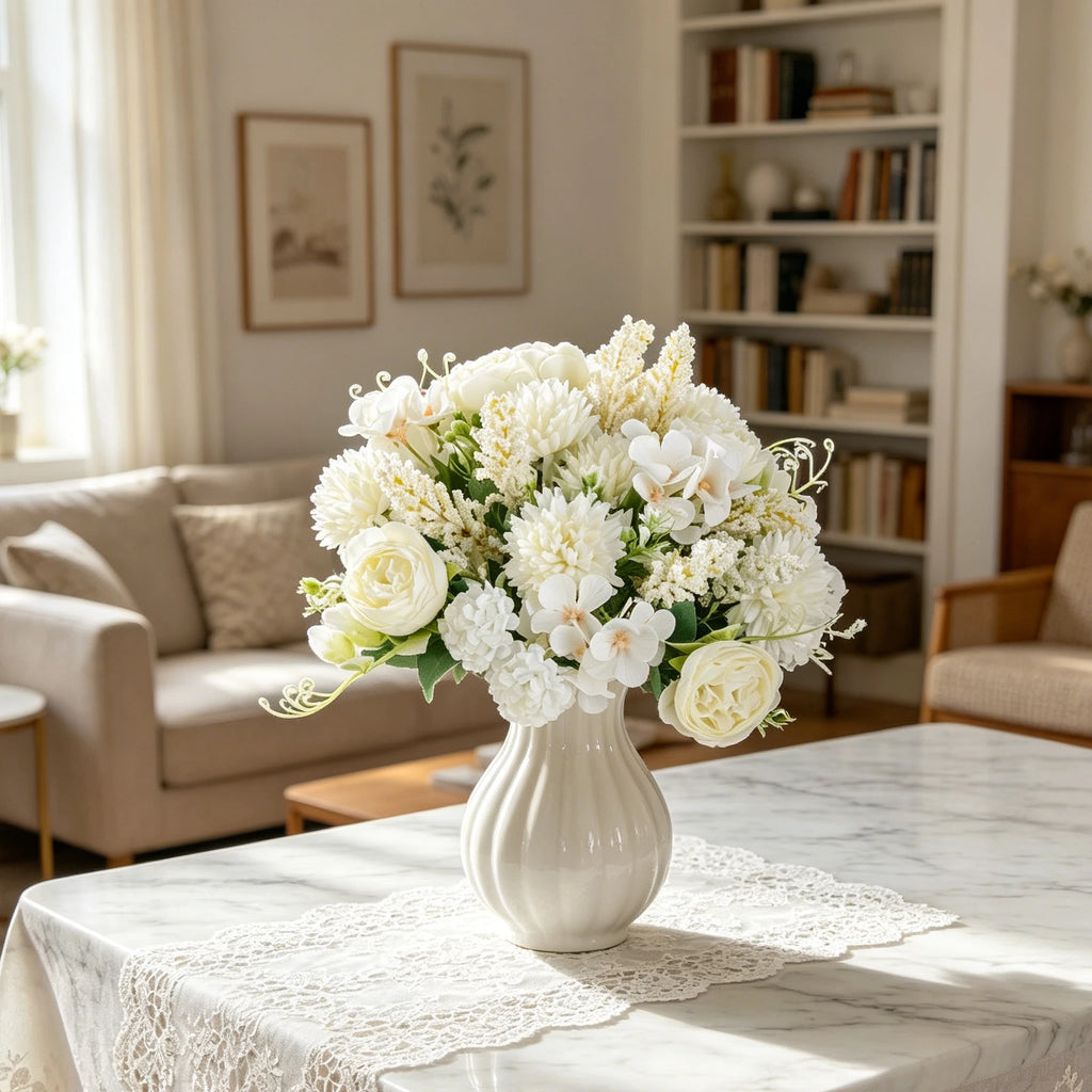 Artificial Silk Peony Bouquet – Wedding & Home Floral Decor Artificial Flower Bouquet Babs