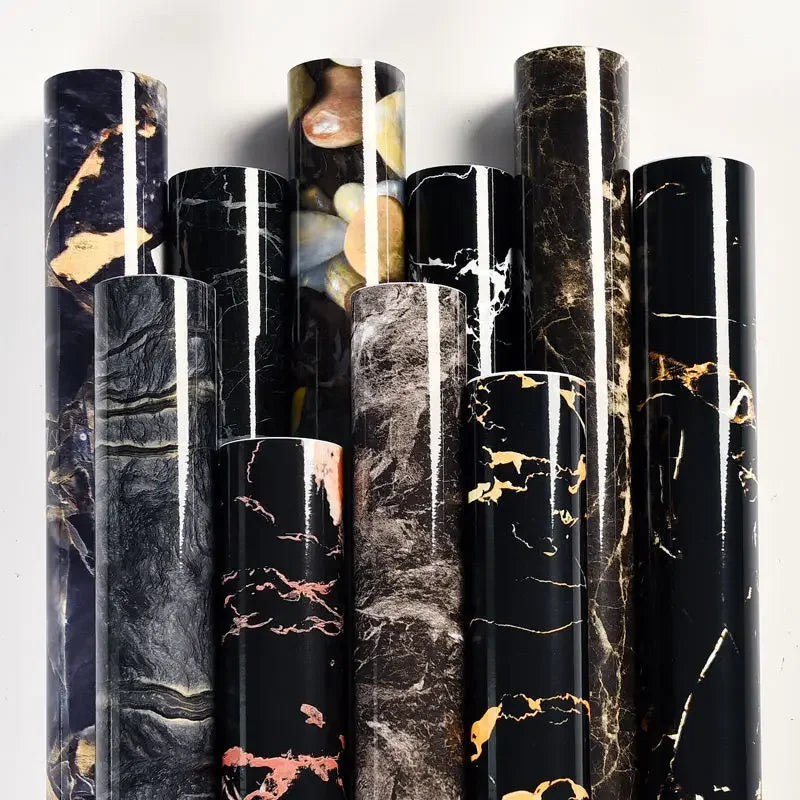 Gray Marble Peel & Stick Wallpaper – Waterproof Vinyl Contact Paper Peel and Stick Wallpaper Babs