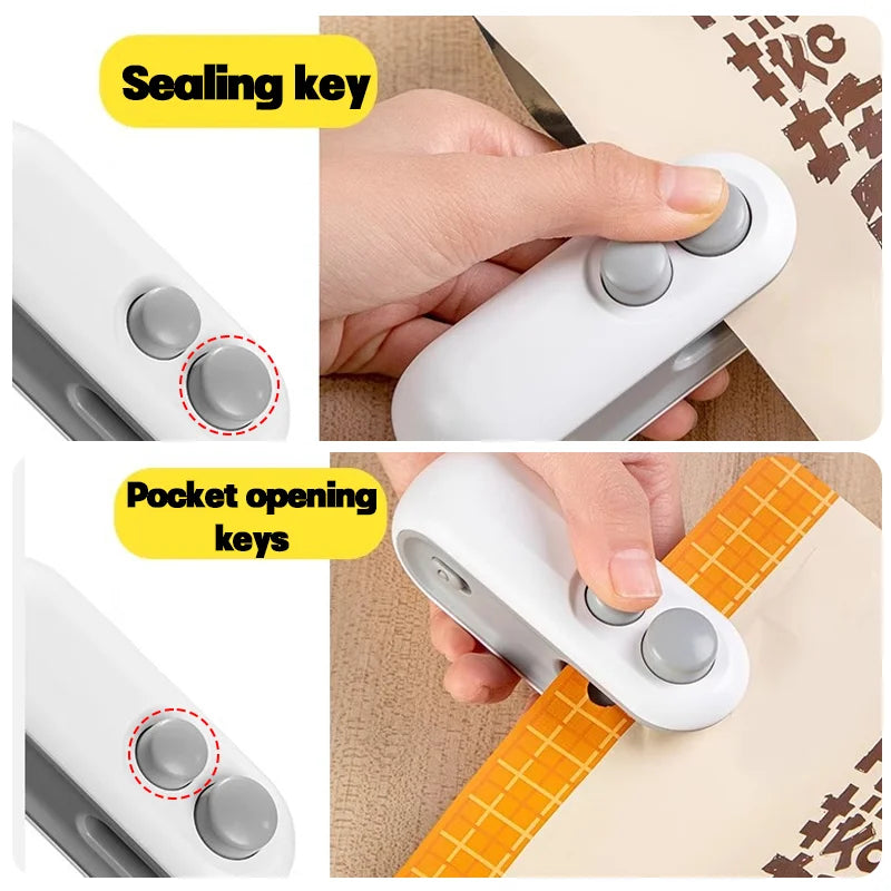 Mini 2-in-1 Rechargeable Bag Sealer & Cutter | USB-C Bag Sealer Babs