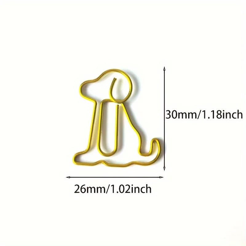 Colorful Dog Paper Clips – Cute Animal Office Organizer Animal Paper Clips Babs