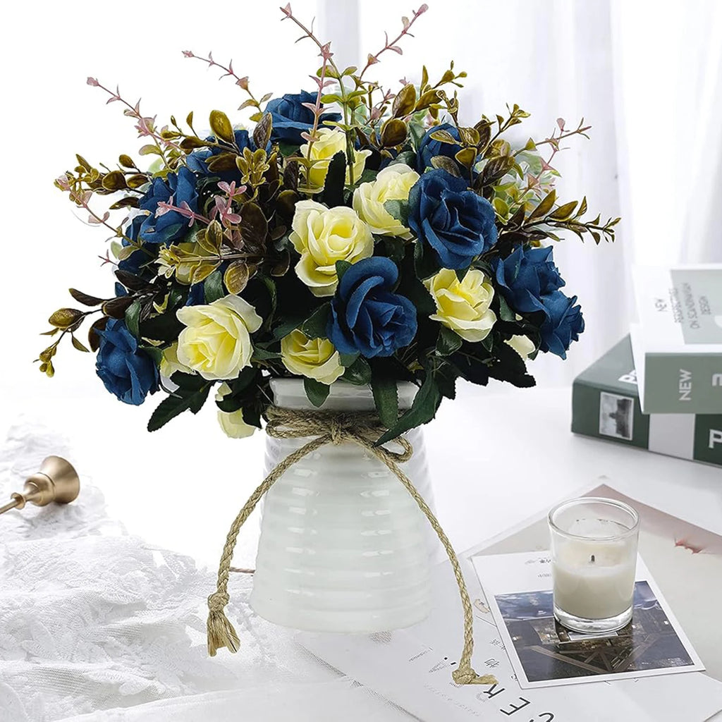 Silk Rose Artificial Flower Bouquet – Wedding & Home Décor Artificial Flower Bouquet Babs