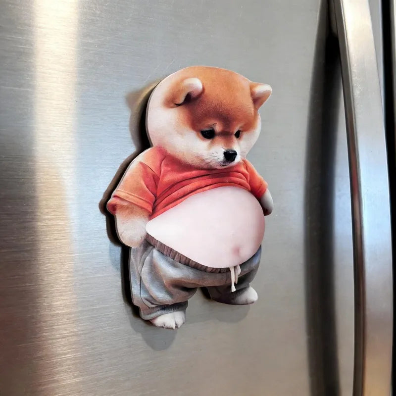 Chubby Shiba Inu Squishy Toy & Car Bumper Protector Sticker Squishy Novelty Toy Babs