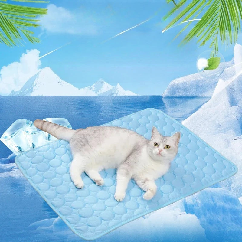 Pet Cooling Mat – Ice Silk Non-Slip Pad for Dogs & Cats Pet Cooling Mat Babs