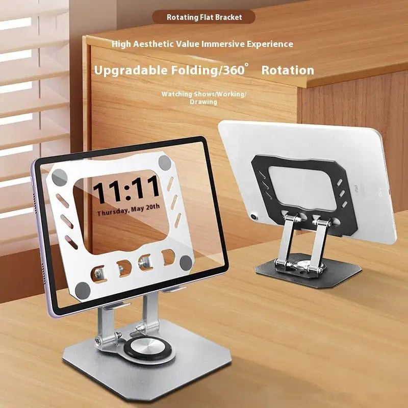 360° Rotatable Foldable Tablet & Laptop Stand – Alloy Desk Holder Tablet Laptop Stand Babs
