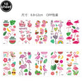 Flamingo Temporary Tattoos 10 Sheets – Waterproof Tropical Party Stickers Temporary Tattoos Babs Deep Sapphire