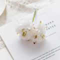 Silk Carnation Artificial Flowers – Wedding & Home DIY Decor Artificial Flowers Babs Milky White 3 Pieces